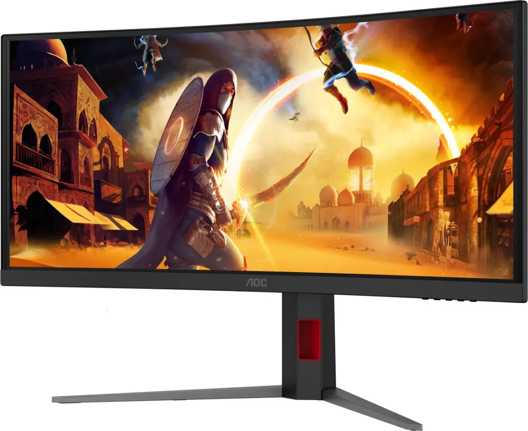 AOC CU34G4CAP UltraWide Monitor 34" 3440x1440 - Zwart/Rood - afbeelding 3 van 6