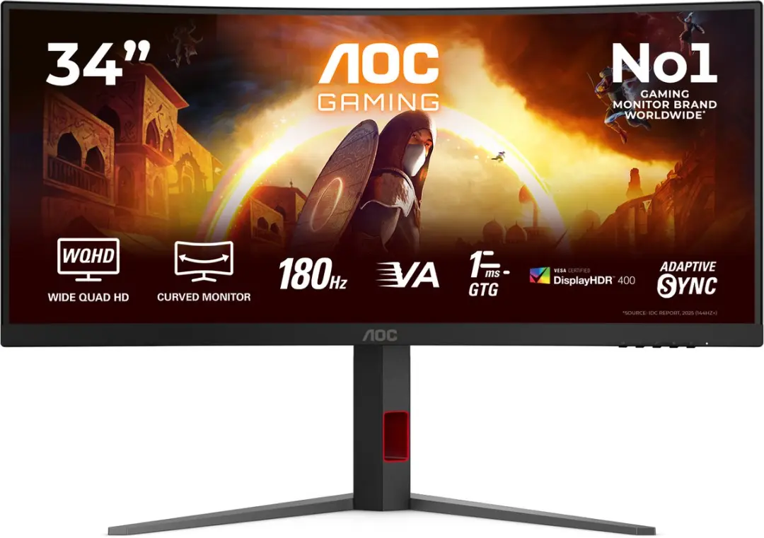 AOC G4 CU34G4CAP computer monitor 86,4 cm (34") 3440 x 1440 Pixels UltraWide Qua