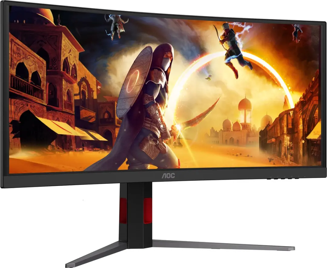 AOC CU34G4CAP UltraWide Monitor 34" 3440x1440 - Zwart/Rood - afbeelding 4 van 6