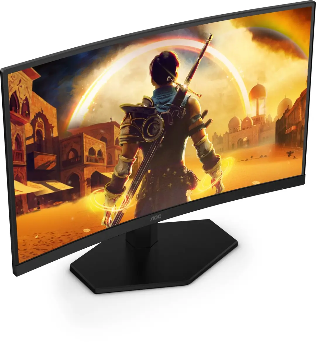 AOC G4 C24G42FE Monitor 23.6" FHD 180Hz - Zwart/Rood - afbeelding 2 van 6