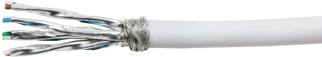 S/FTP CAT7 soepel LSZH 305M 100% koper wit (netwerkkabel op rol)