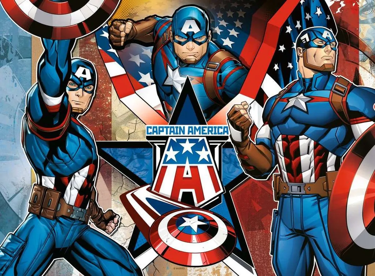 Ravensburger Captain America Legpuzzel 100 XXL Stukjes - 12001073