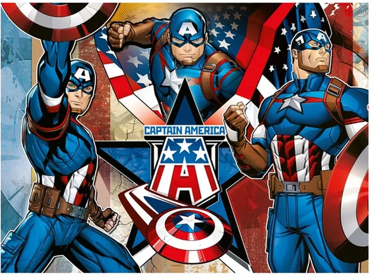 Ravensburger Captain America Legpuzzel 100 XXL Stukjes - 12001073