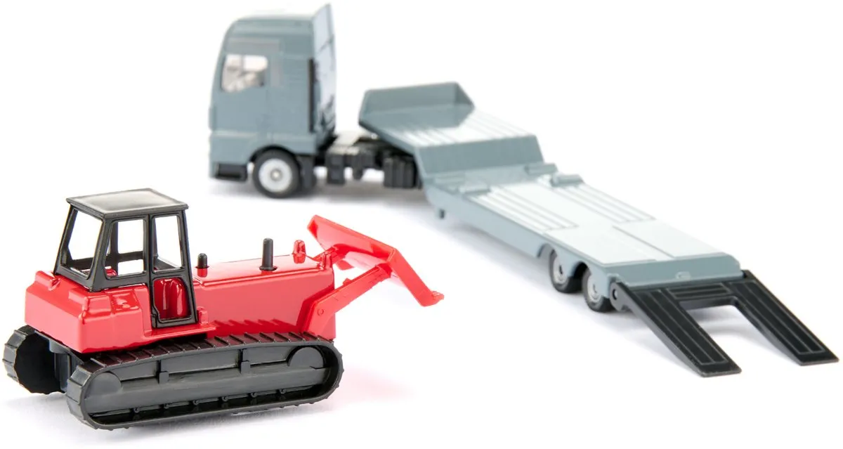 SIKU 1762 MAN Vrachtwagen met Dieplader & Bulldozer - 1:87 - Multicolor