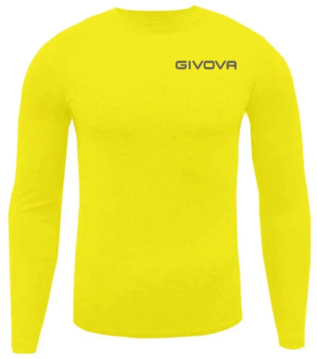 Givova Thermoshirt Lange Mouwen MAE012 - Geel - afbeelding 2 van 2