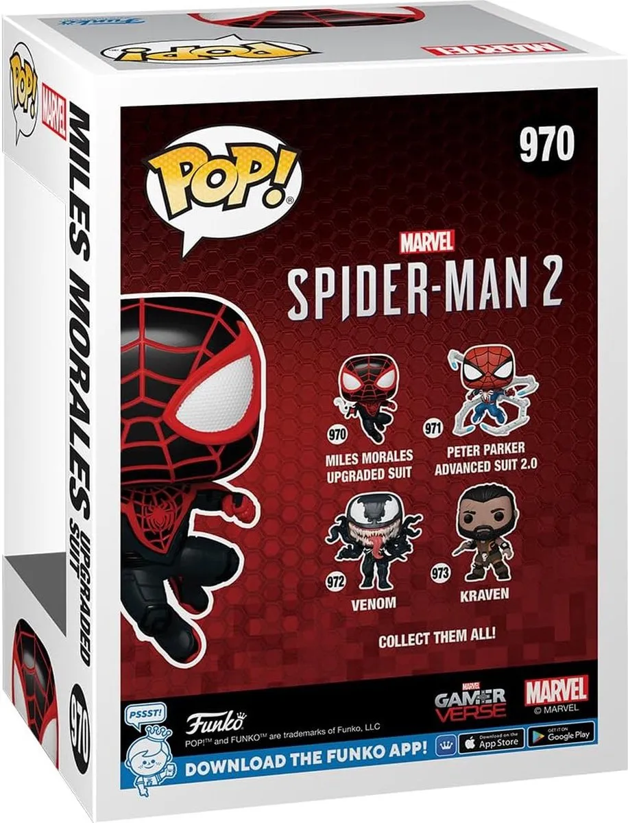 Funko Pop Games Spider-Man 2 Miles Morales Upgraded Suit #970 - Multi