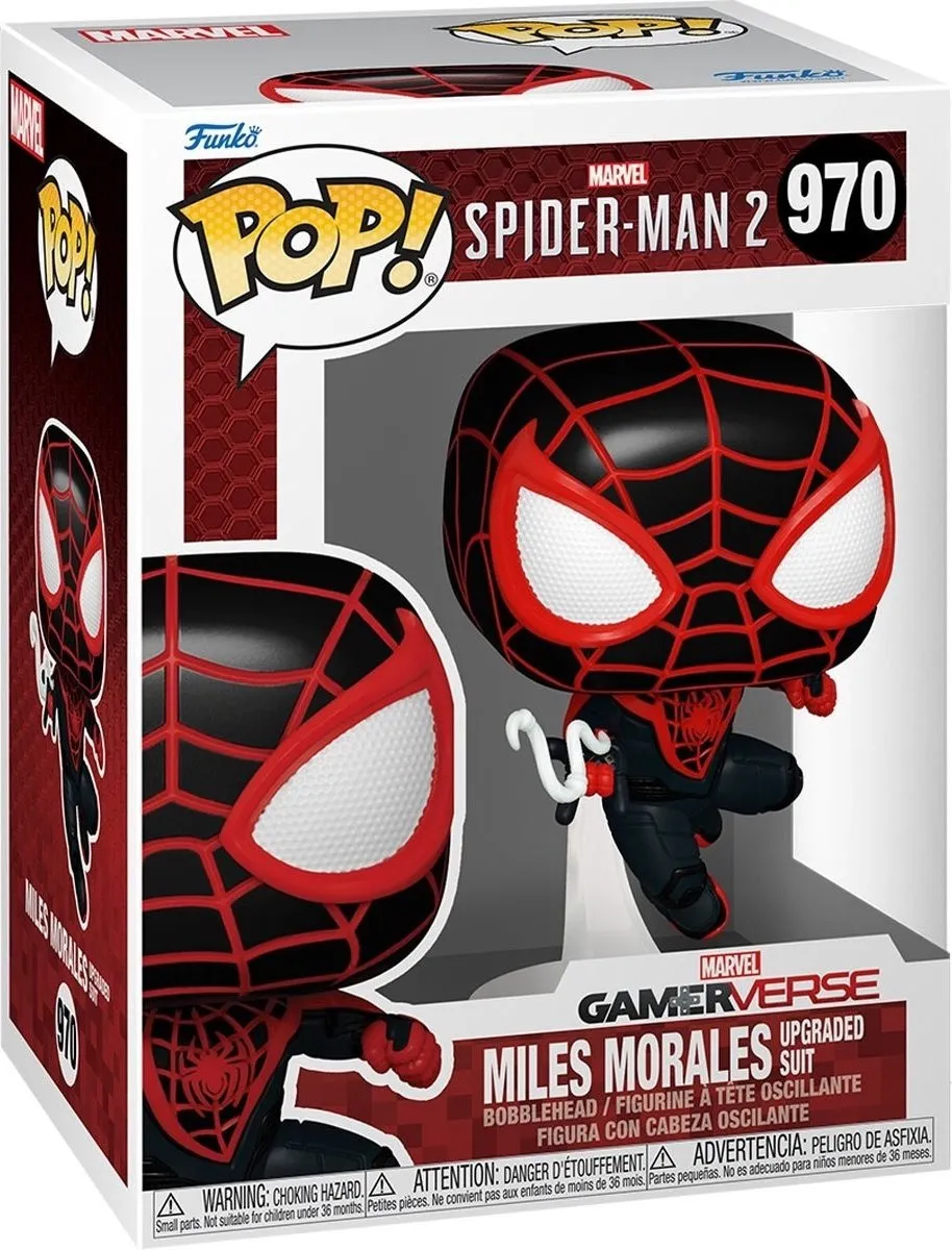 Funko Pop Games Spider-Man 2 Miles Morales Upgraded Suit #970 - Multi
