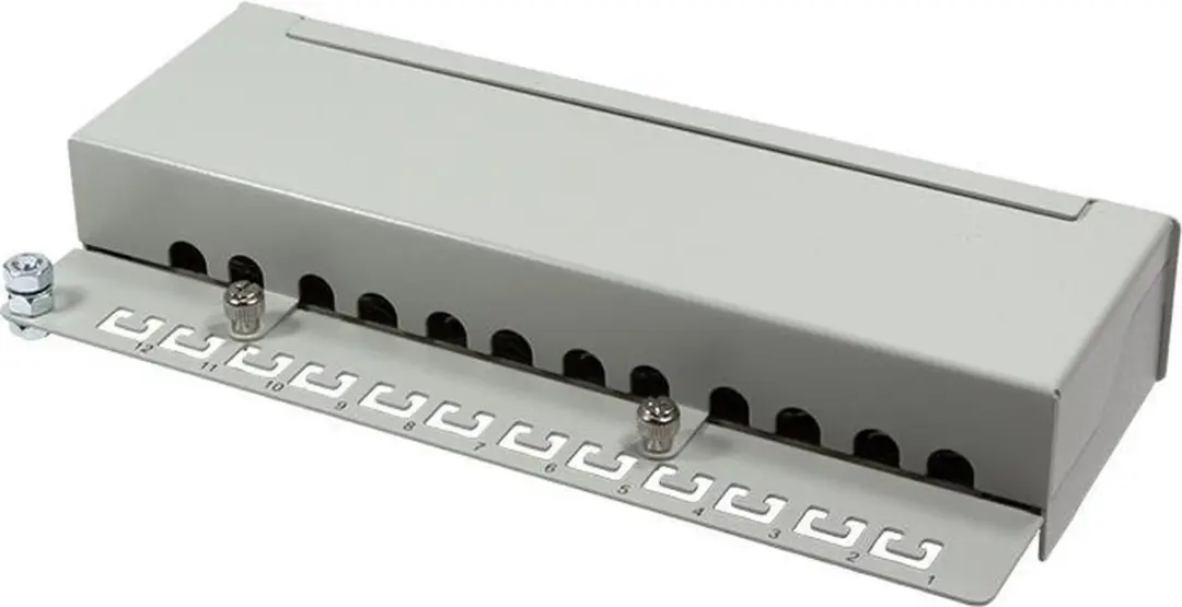 Patchpaneel Cat6A 12-poorts 130540 - Grijs