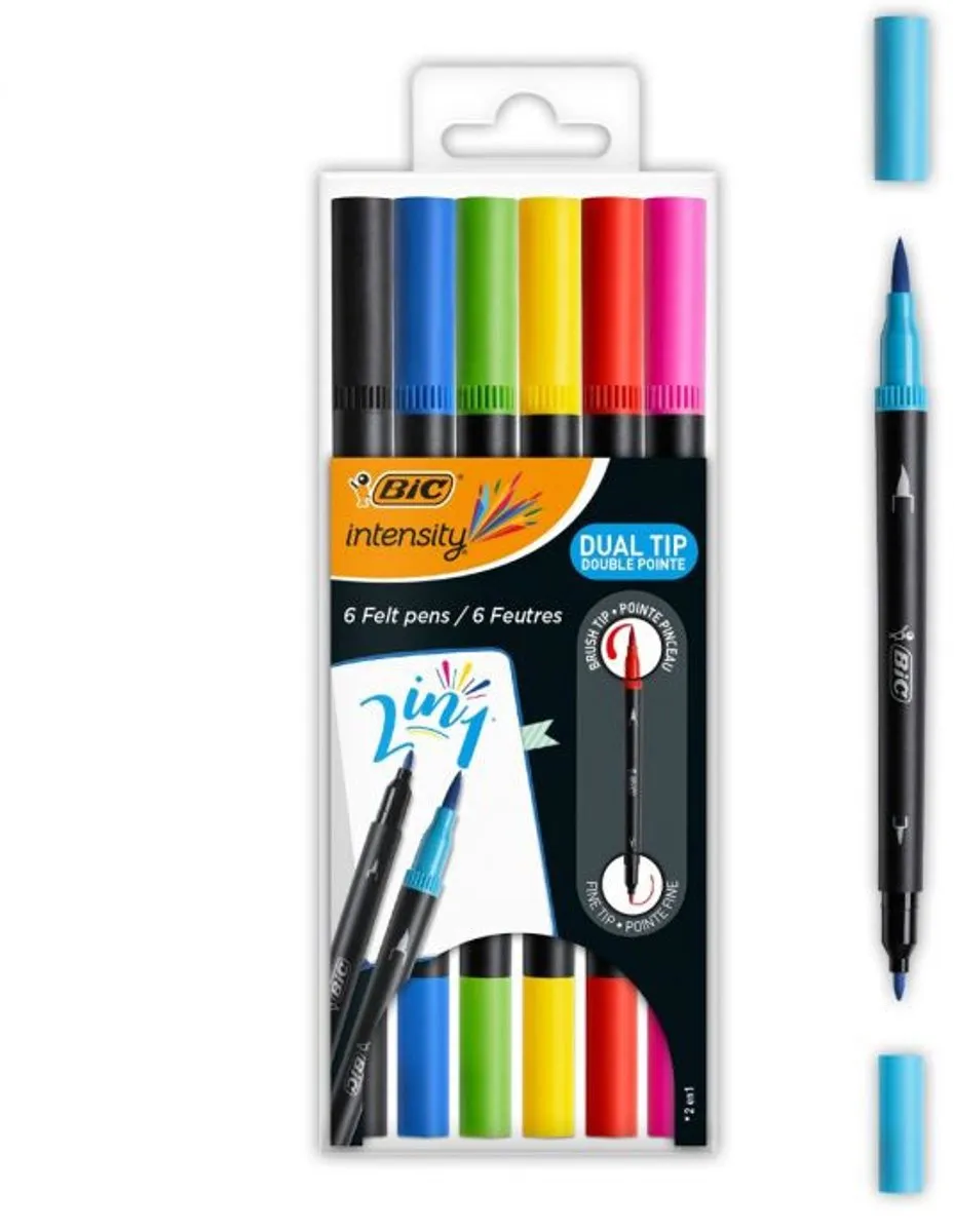 BIC Intensity Dual Tip Viltstiften - Multi Kleur