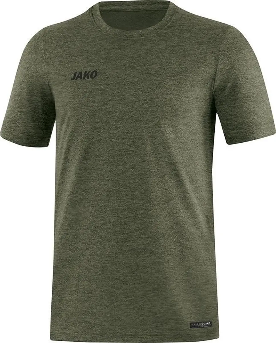 Jako Premium Basics T-Shirt Dames - Kaki Gemêleerd 42