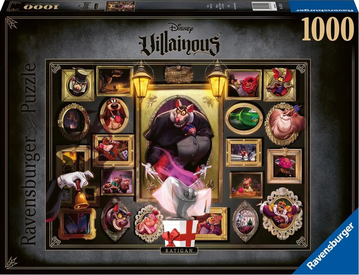 Ravensburger Disney Villainous Ratigan Legpuzzel 1000 Stuks - Multicolor