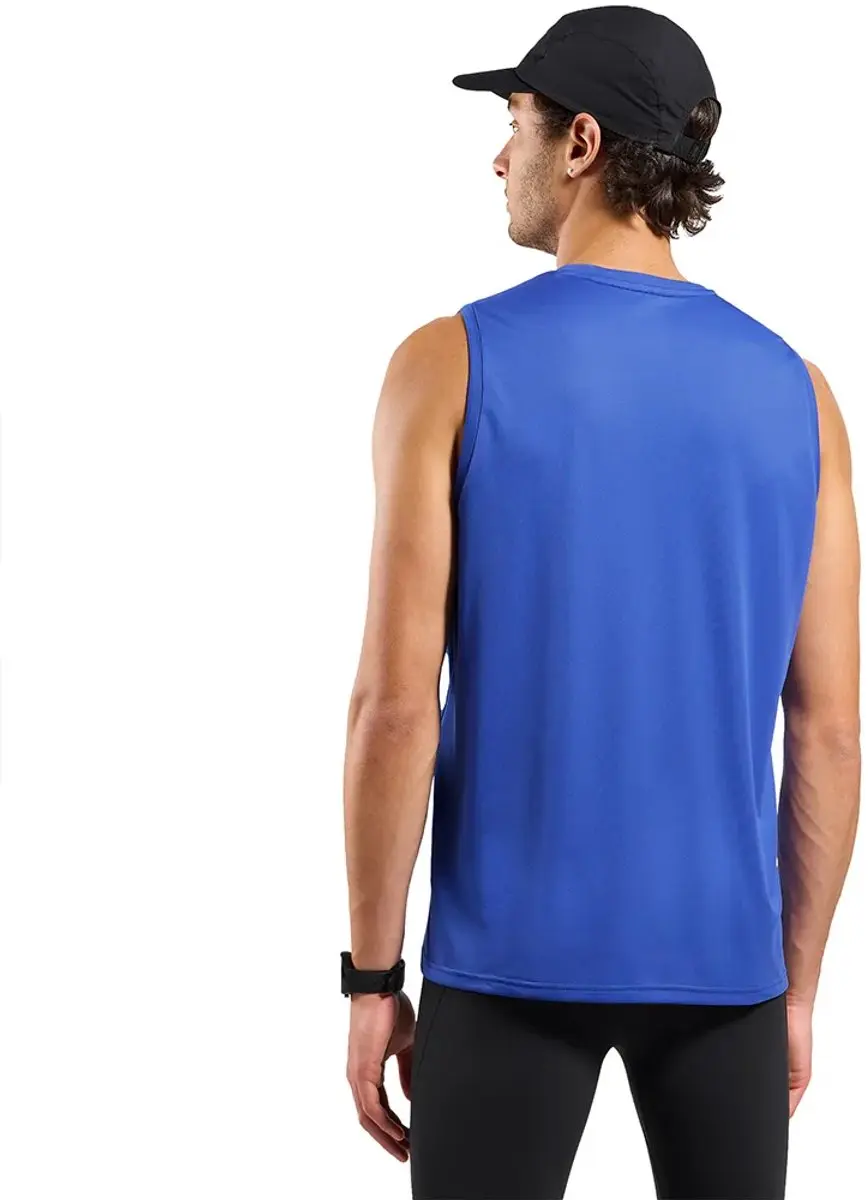 ODLO Essential Mouwloos T-shirt S - Dazzling Blue - afbeelding 2 van 4