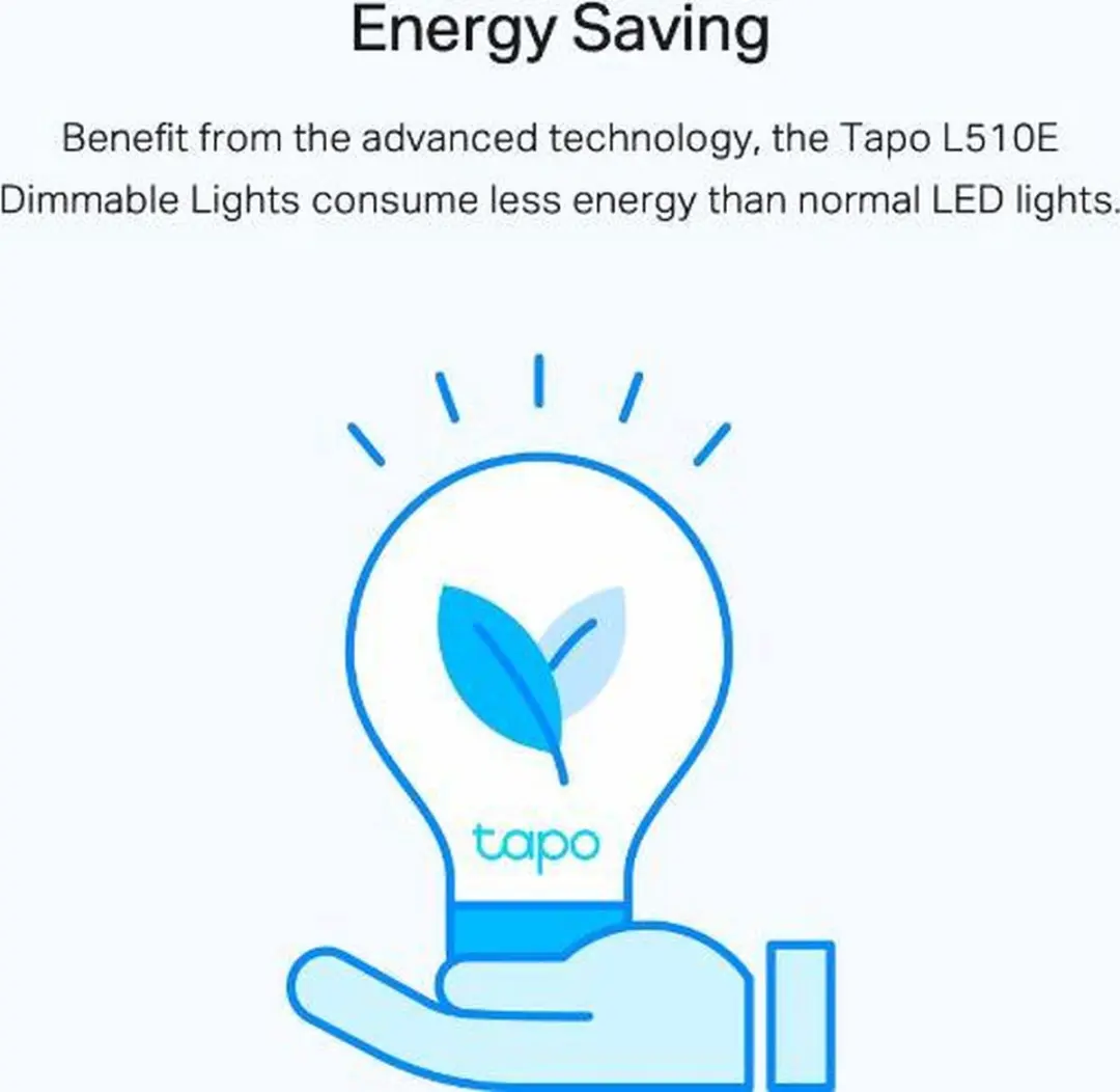 TP-Link Tapo L510E Slimme LEDlamp E27 - Wit & Dimbaar - afbeelding 5 van 6