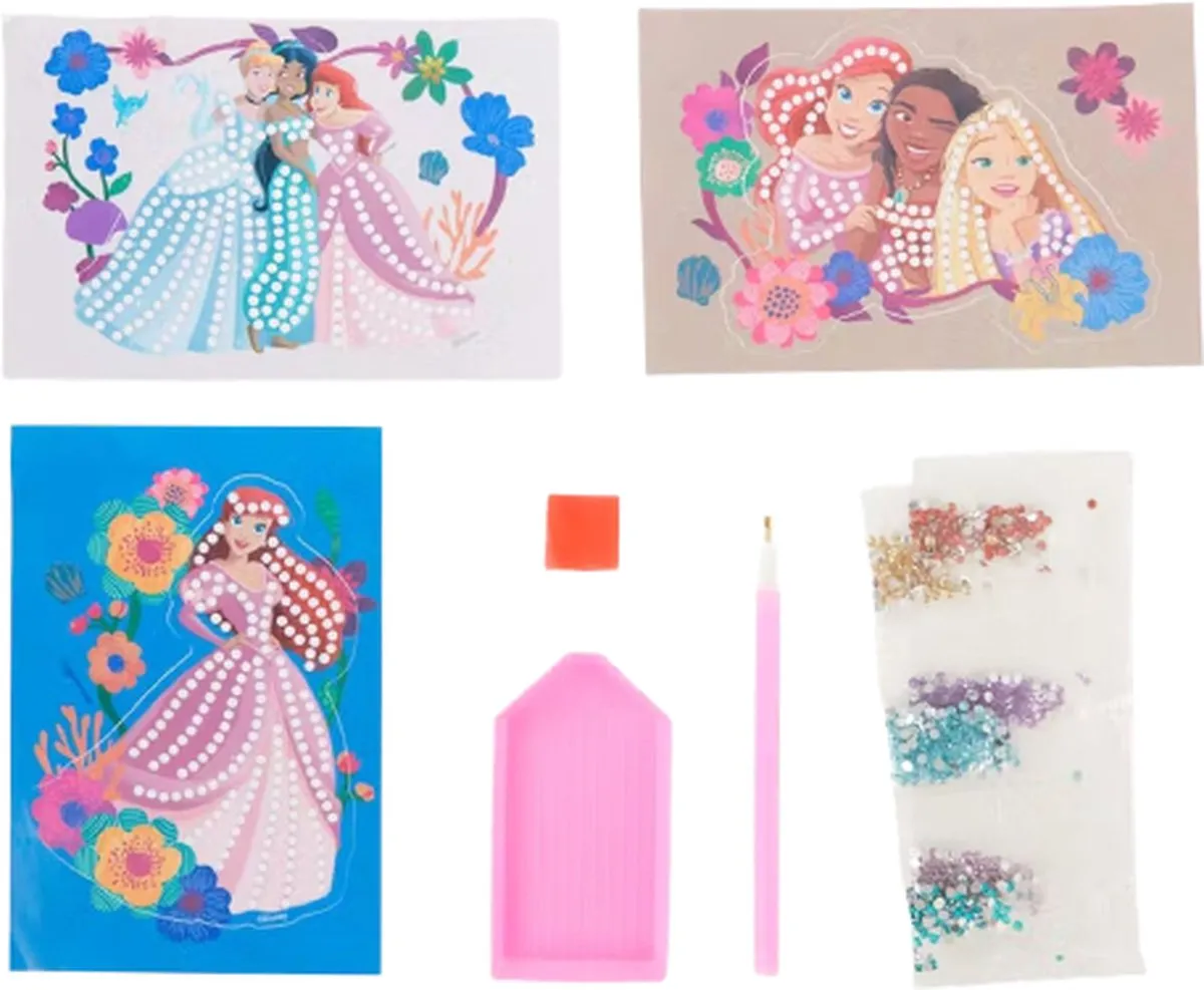Disney Princess Diamond Painting Stickers - 7 Stuks - Multicolor