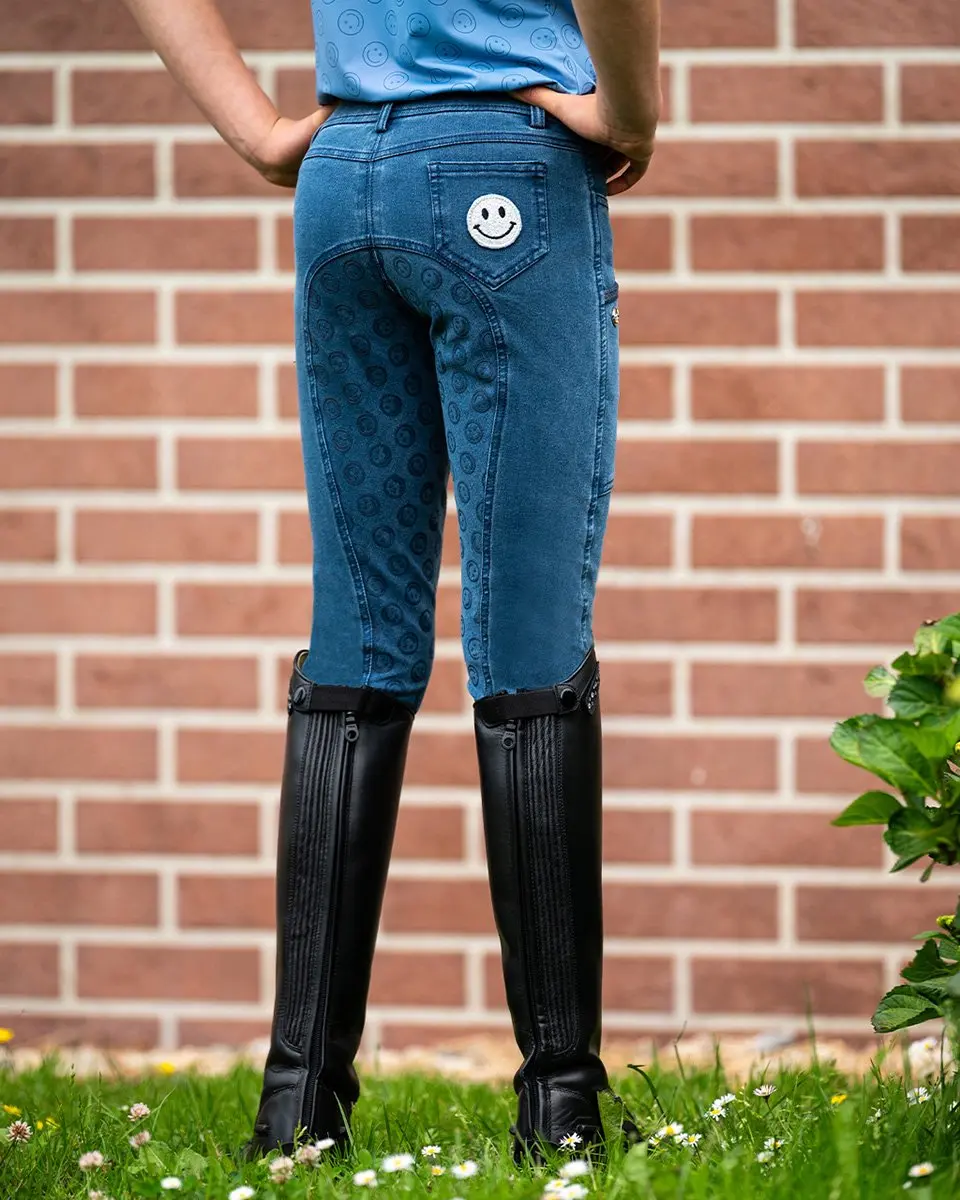 QHP Rosalynn Denim Paardrijlegging - XS