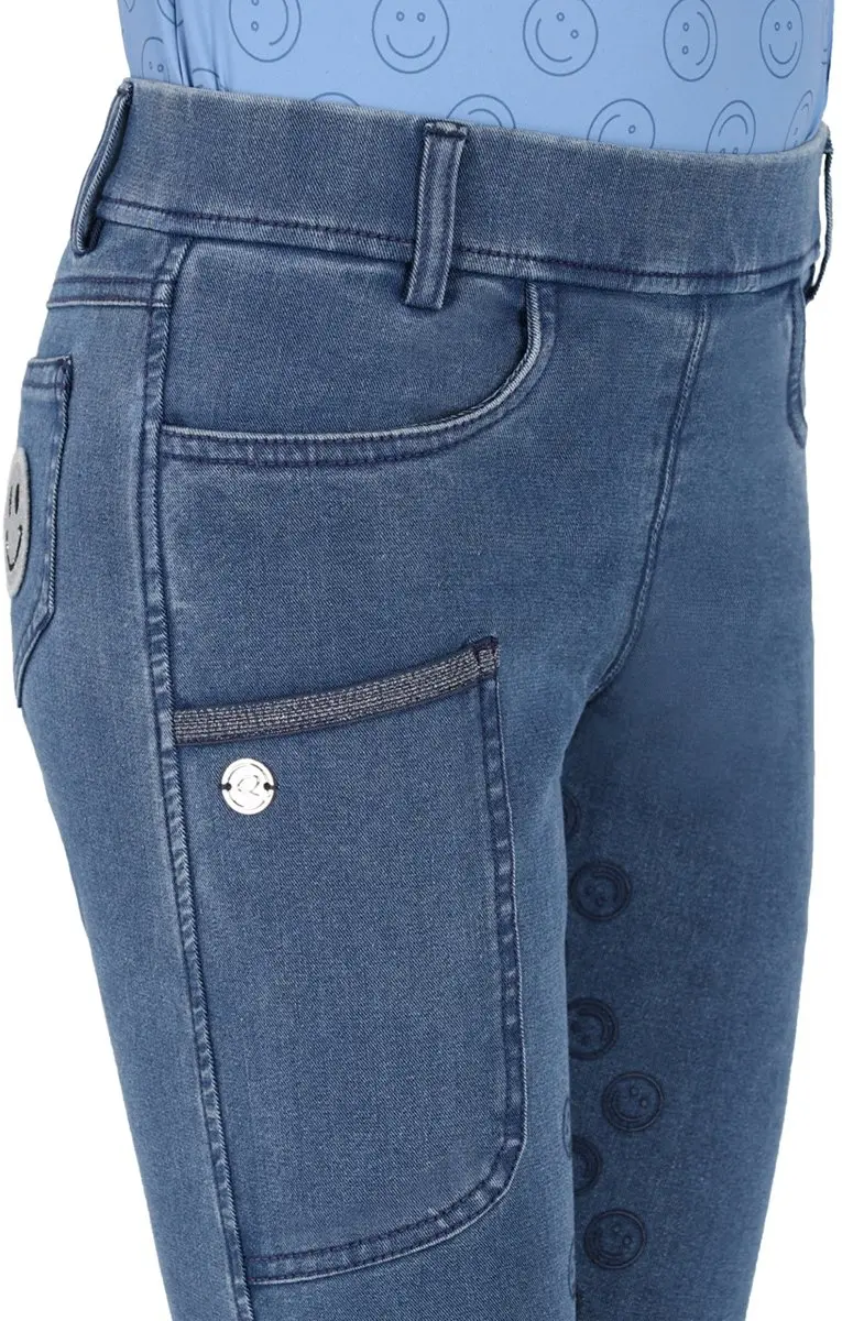 QHP Rosalynn Denim Paardrijlegging - XS