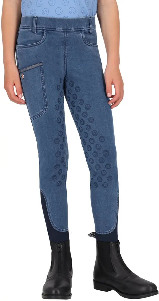 QHP Rosalynn Denim Paardrijlegging - XS