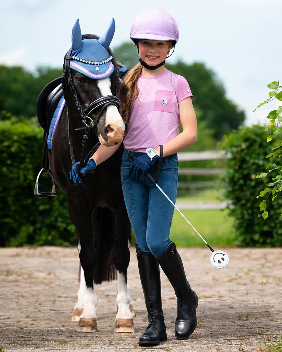 QHP Rosalynn Denim Paardrijlegging - XS