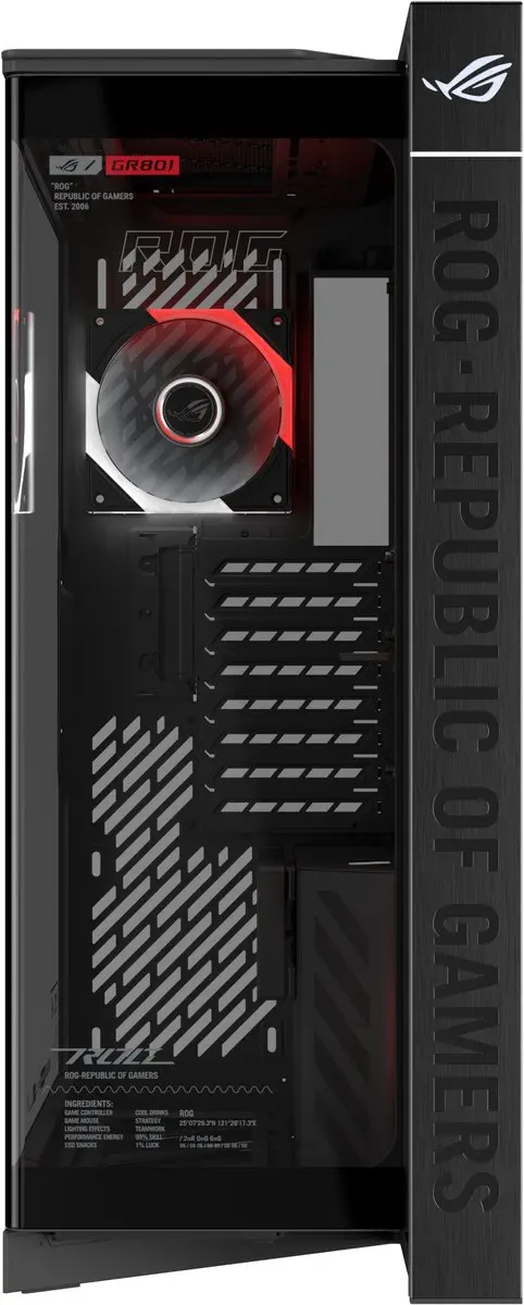ASUS ROG Cronox GR801 Behuizing - LCD & ARGB - Zwart - afbeelding 6 van 6