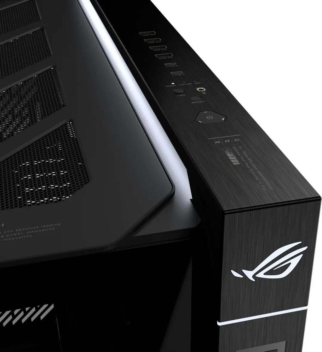 ASUS ROG Cronox GR801 Behuizing - LCD & ARGB - Zwart
