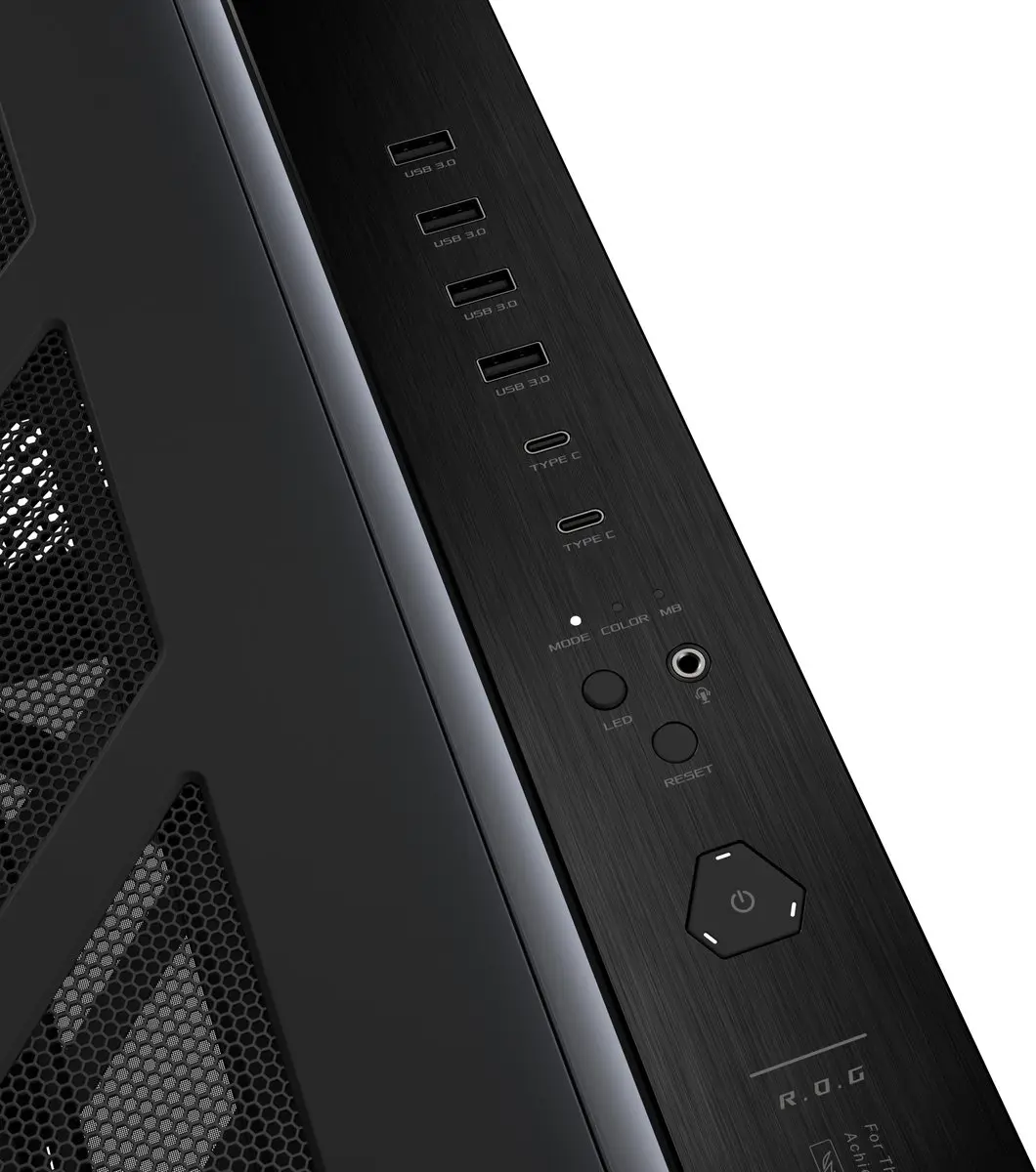 ASUS ROG Cronox GR801 Behuizing - LCD & ARGB - Zwart