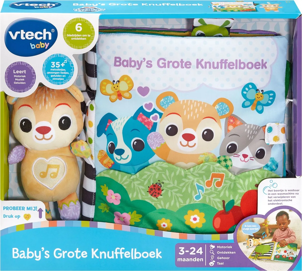 VTech Baby's Grote Knuffelboek - Multicolor