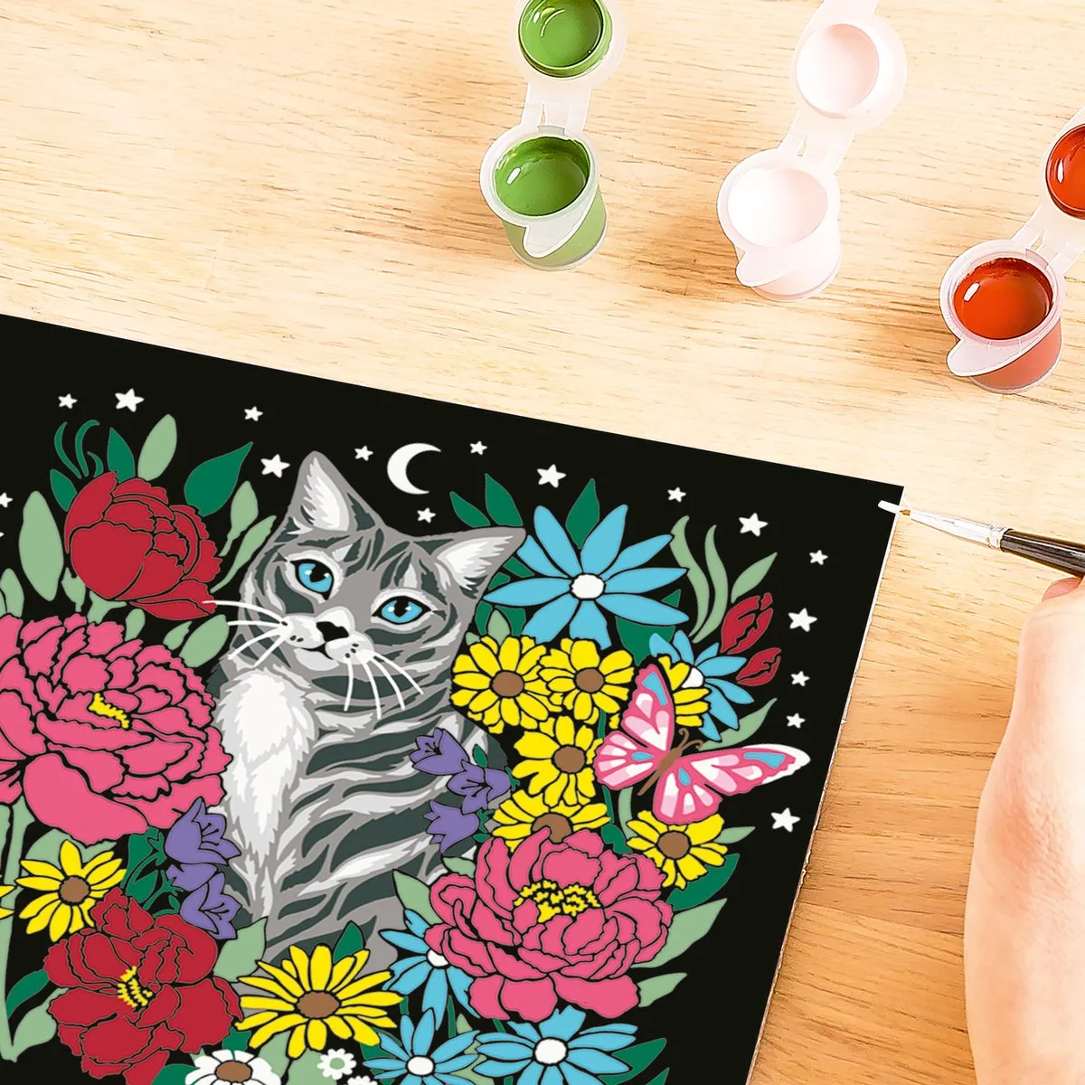 Ravensburger Pixie Cold Kat Schilderen op Nummer - Meerkleurig
