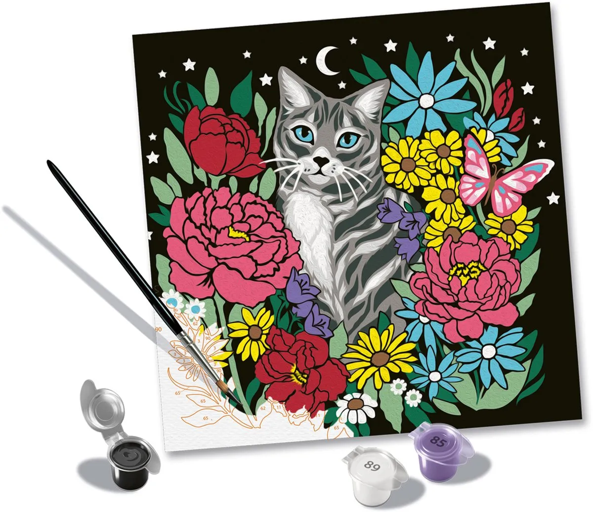 Ravensburger Pixie Cold Kat Schilderen op Nummer - Meerkleurig