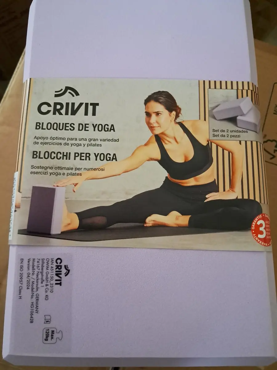 Crivit Yoga blokken set van 2 stuks