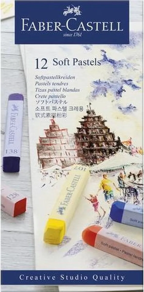 Faber-Castell Creative Studio Pastelkrijt 12 Stuks