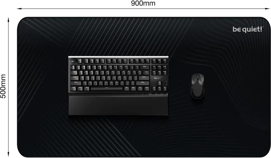 be quiet! Mousepad XL Game-muismat BZ010 - Zwart