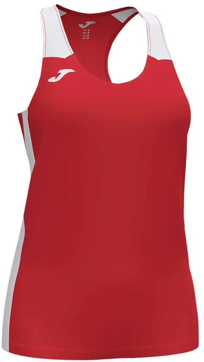 Joma Record II Mouwloos T-shirt - Rood L - afbeelding 5 van 6