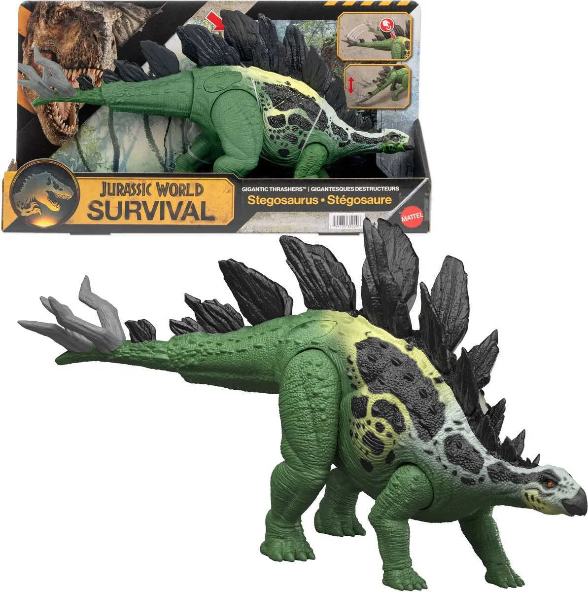 Mattel Jurassic World Survival Action Figure MATTJKL85 - Stegosaurus Multi