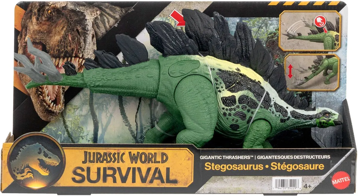 Mattel Jurassic World Survival Action Figure MATTJKL85 - Stegosaurus Multi