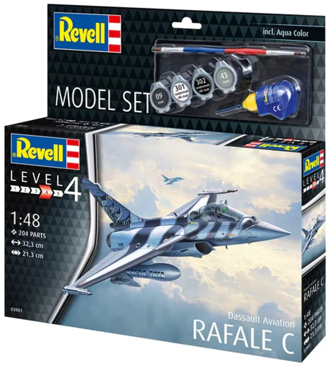 Revell 63901 Dassault Aviation Rafale C Modelbouwpakket 1:48 - 204 Onderdelen - Multi