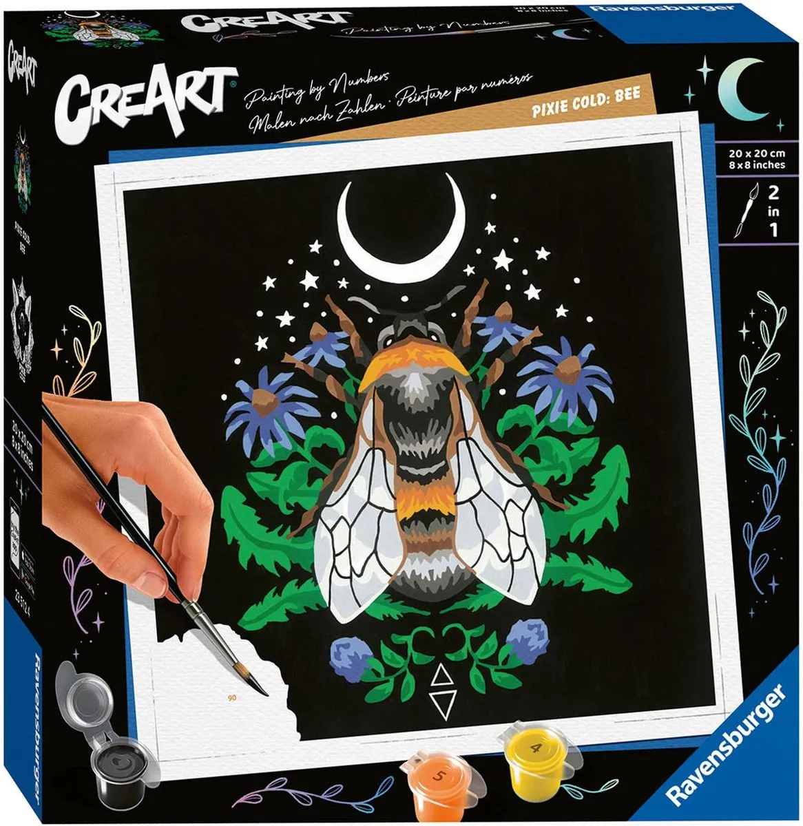 Ravensburger Pixie Cold Edition Bee Schilderen op nummer - Multicolor
