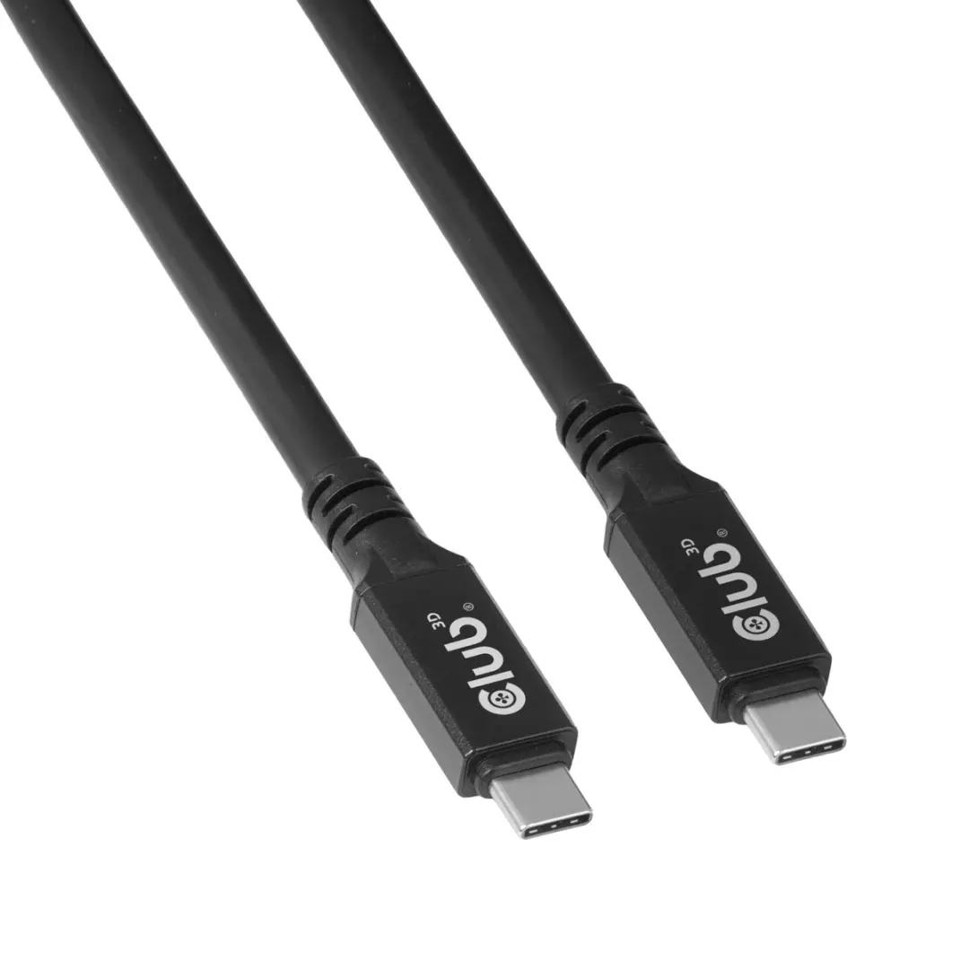 CLUB3D USB-C Kabel CAC-2509 8K 60Hz 60W USB4 - 9m - Zwart - afbeelding 2 van 6