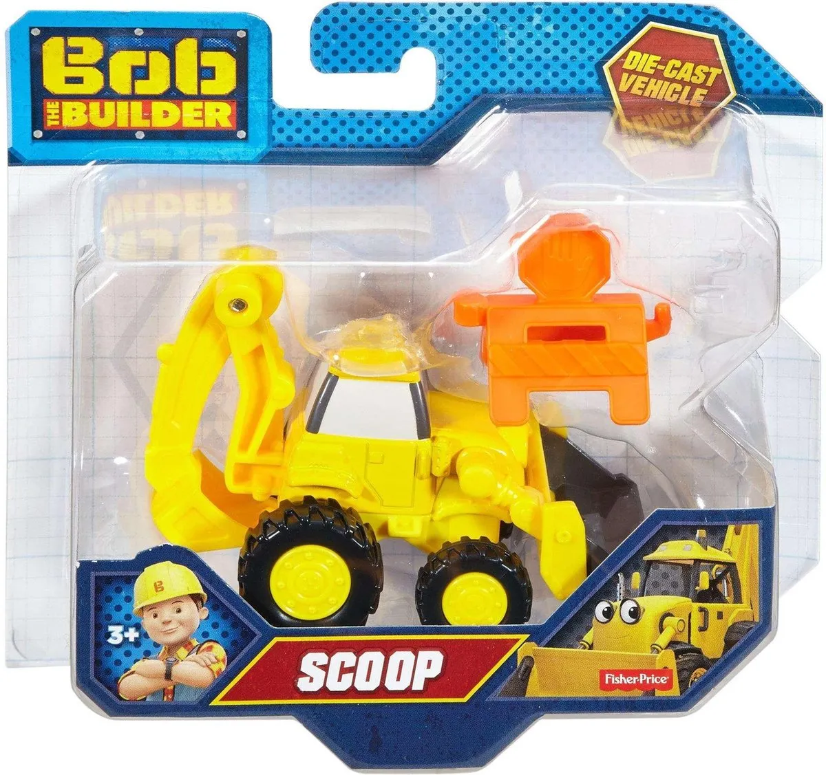 Mattel Bob de Bouwer Scoop Die-cast Voertuig - Geel