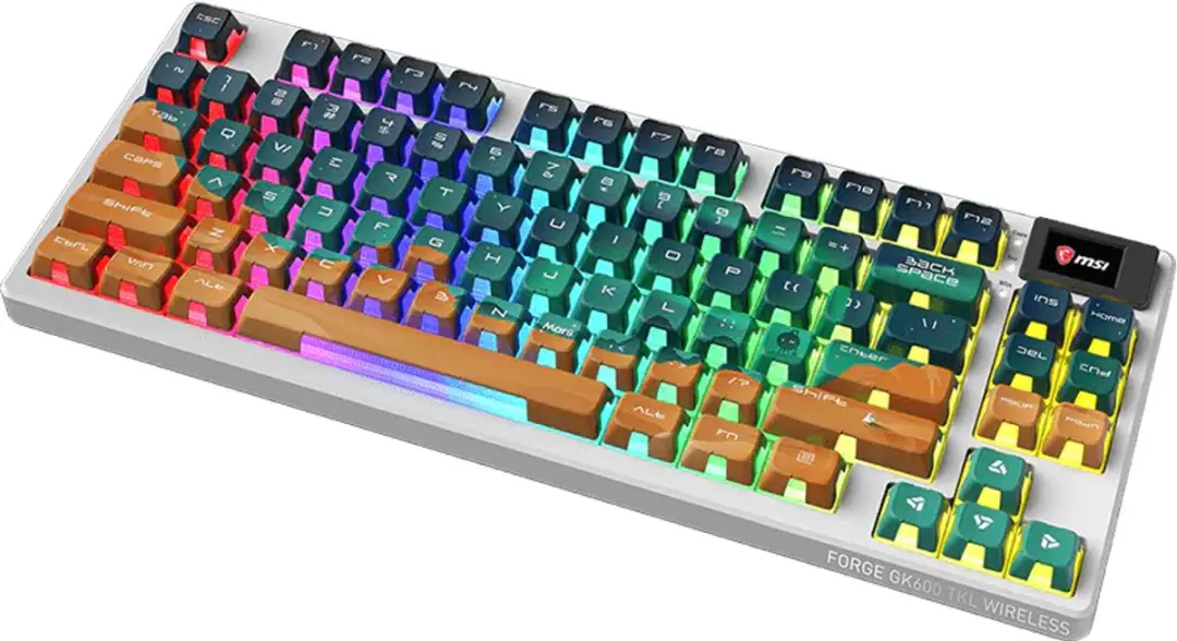 MSI FORGE GK600 TKL Wireless Mars Toetsenbord - Meerkleurig