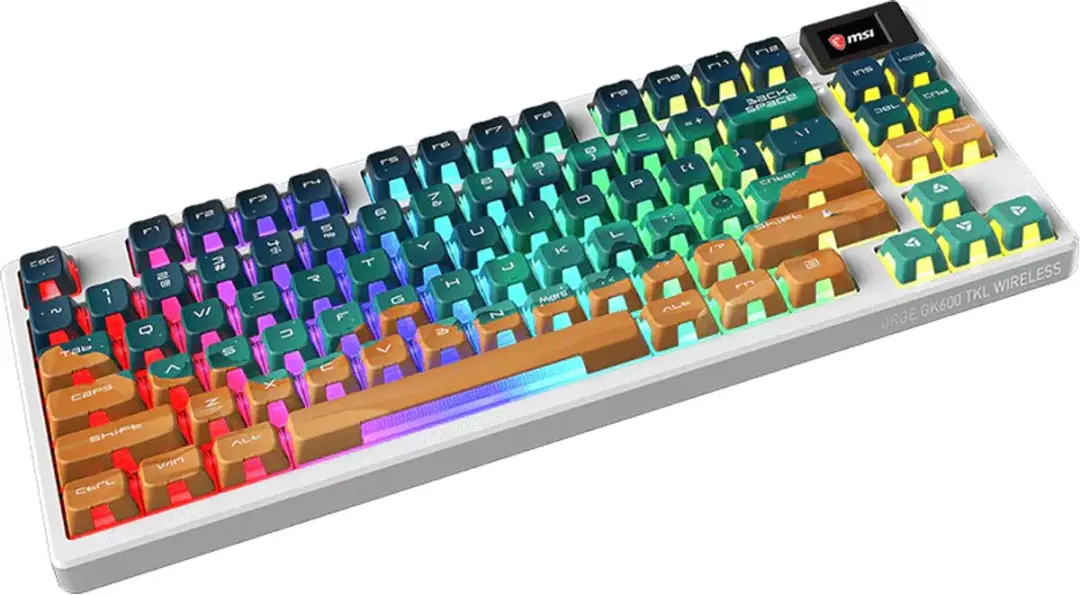 MSI FORGE GK600 TKL Wireless Mars Toetsenbord - Meerkleurig