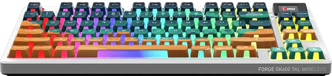 MSI FORGE GK600 TKL Wireless Mars Toetsenbord - Meerkleurig