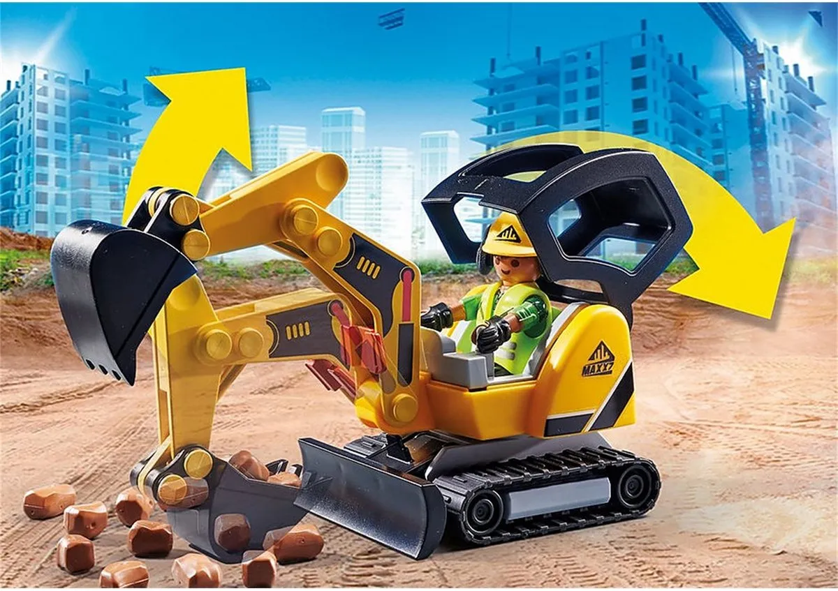 Playmobil City Action Mini Graafmachine 70443 - Multicolor