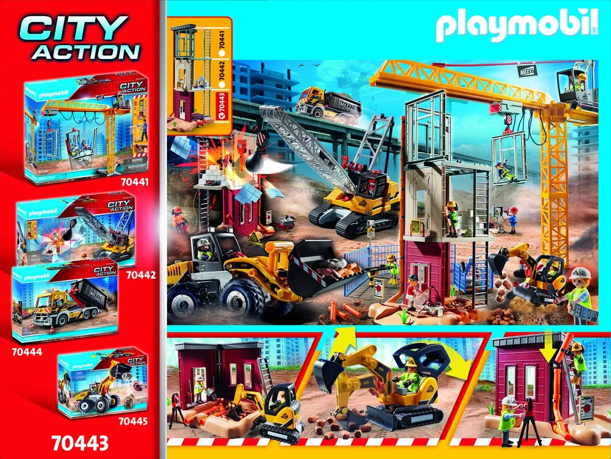 Playmobil City Action Mini Graafmachine 70443 - Multicolor - afbeelding 6 van 6