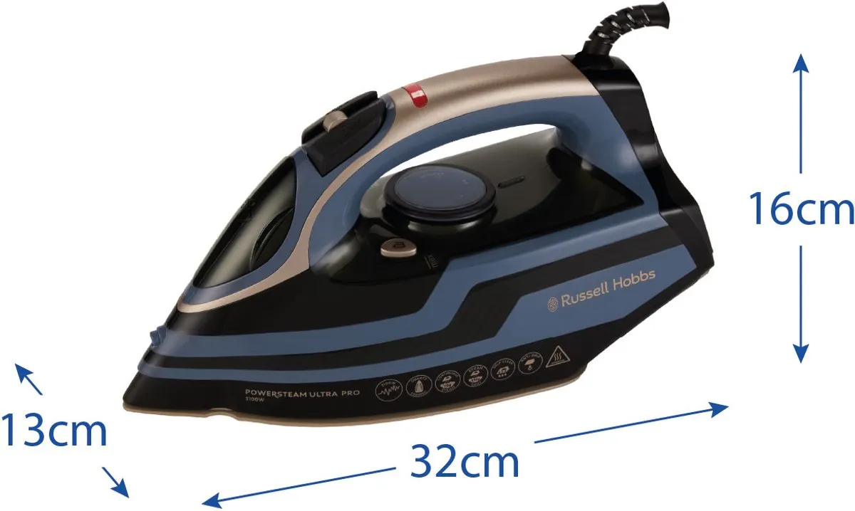 Russell Hobbs Powersteam Ultra Pro 28630-56 Stoomstrijkijzer - 3100W - Blauw - afbeelding 6 van 6