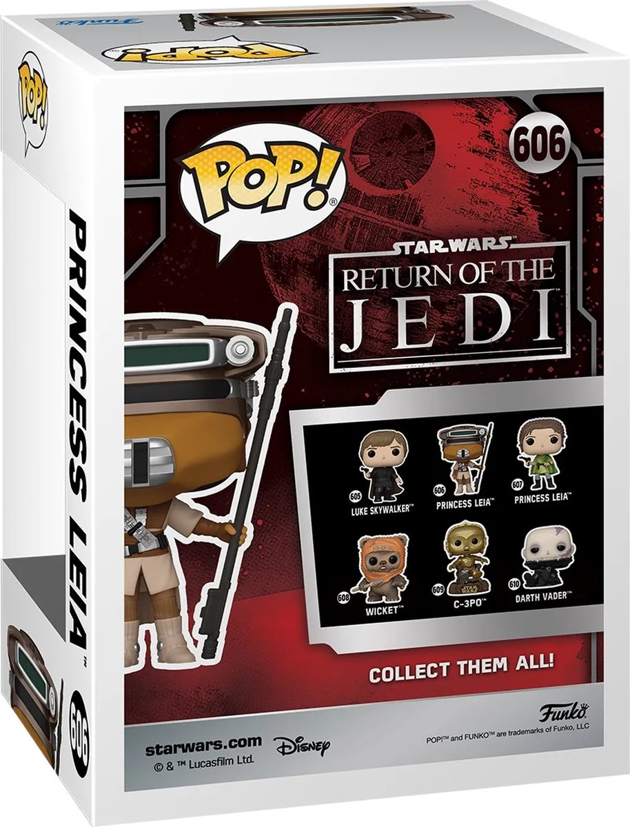 Funko Star Wars POP! Bobble-Head Leia 40th Anniversary 70748 - 9 cm - Multicolor