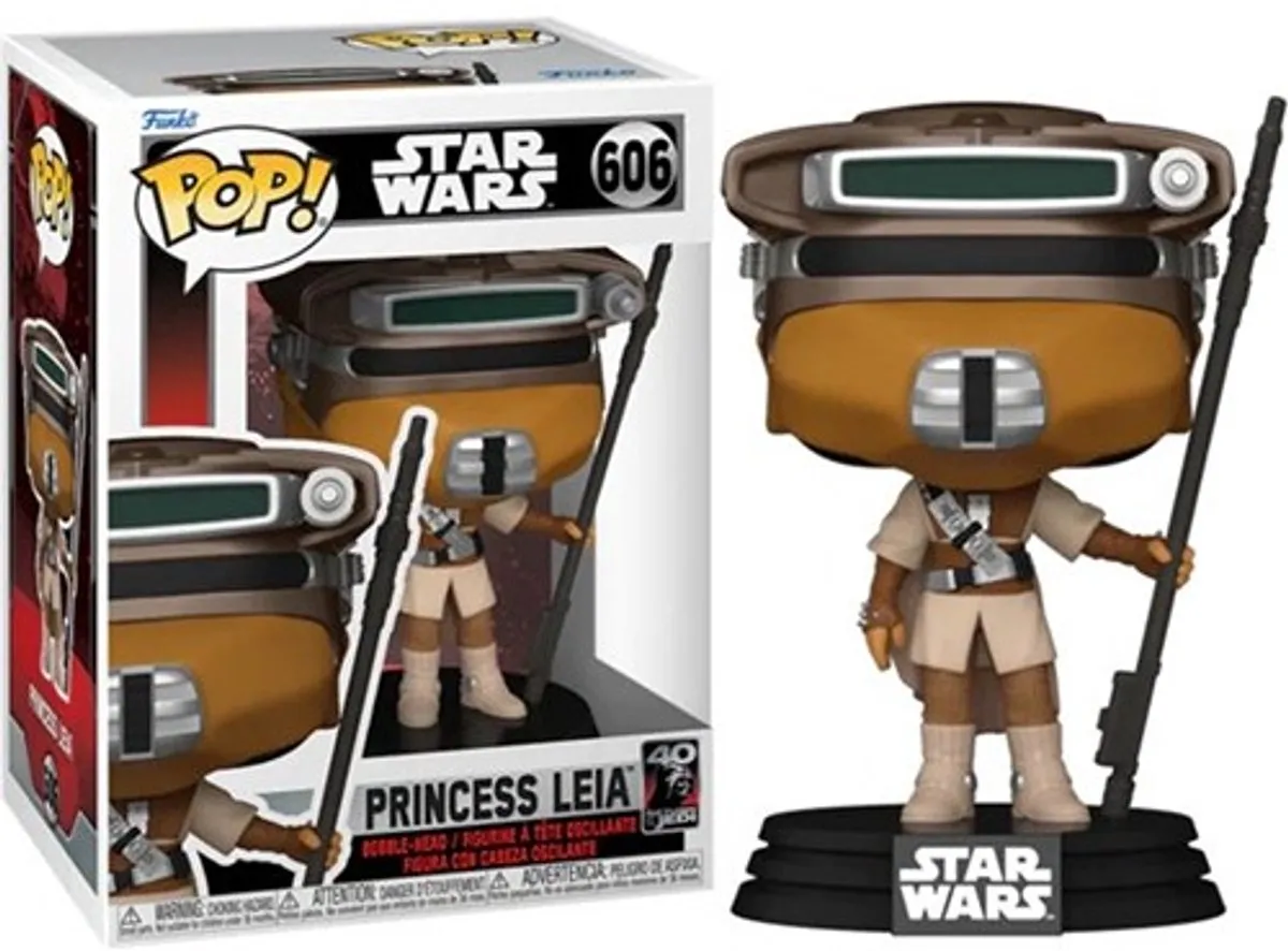Funko Star Wars POP! Bobble-Head Leia 40th Anniversary 70748 - 9 cm - Multicolor - afbeelding 6 van 6