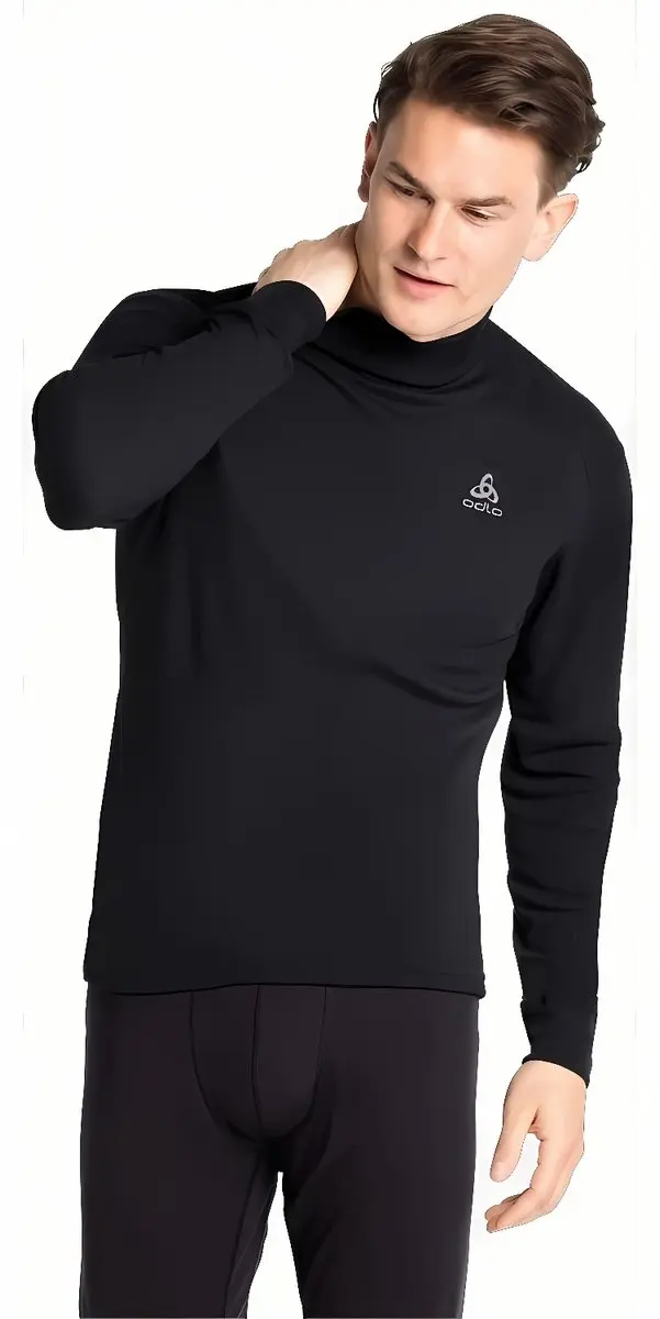 ODLO Active Warm Col Thermoshirt Heren L - Zwart