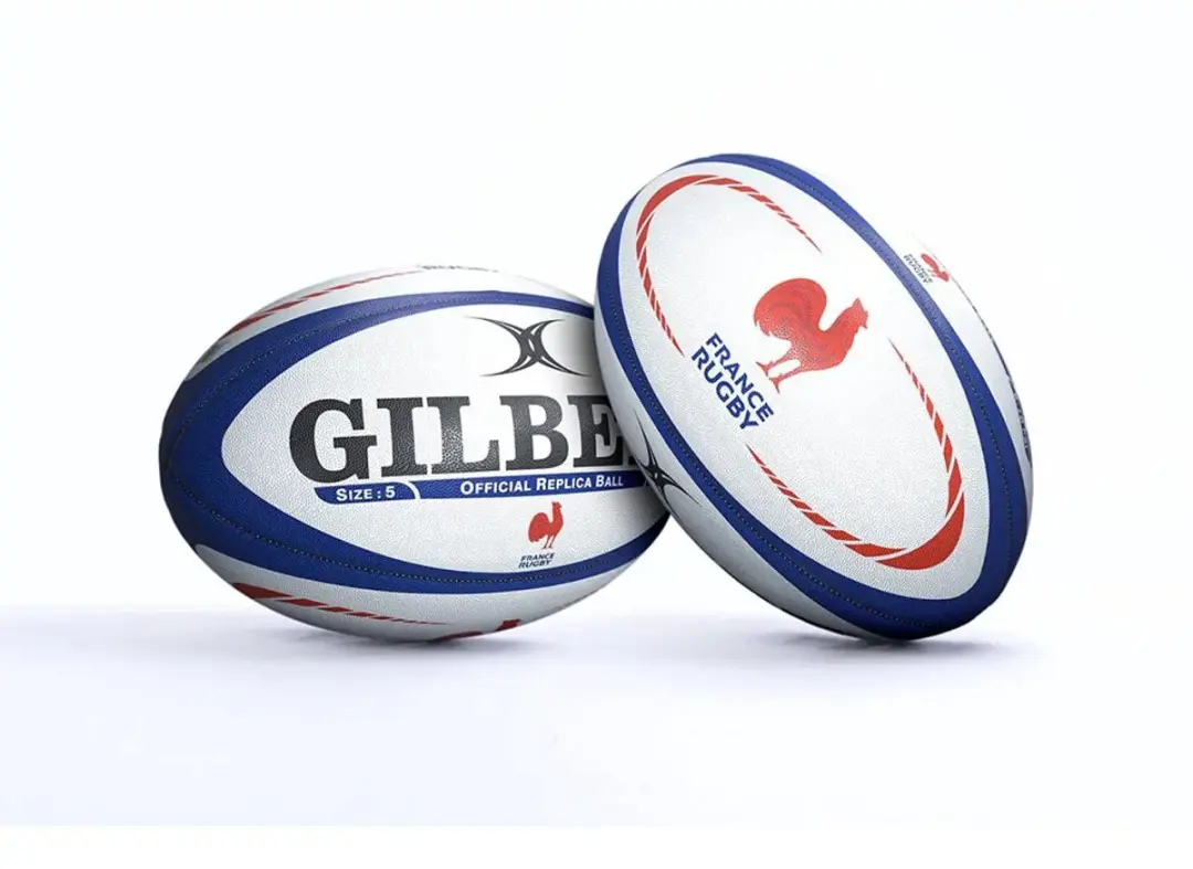 Gilbert Rugbybal Replica Frankrijk Maat 5 - Multikleur