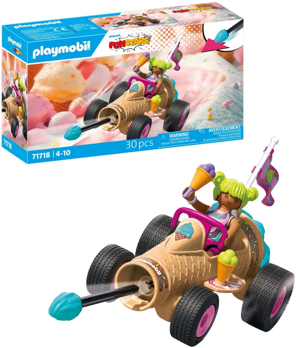 Playmobil Fun Stars Raging Ice Cream Cone 71718 Speelgoedauto - Meerkleurig - afbeelding 6 van 6