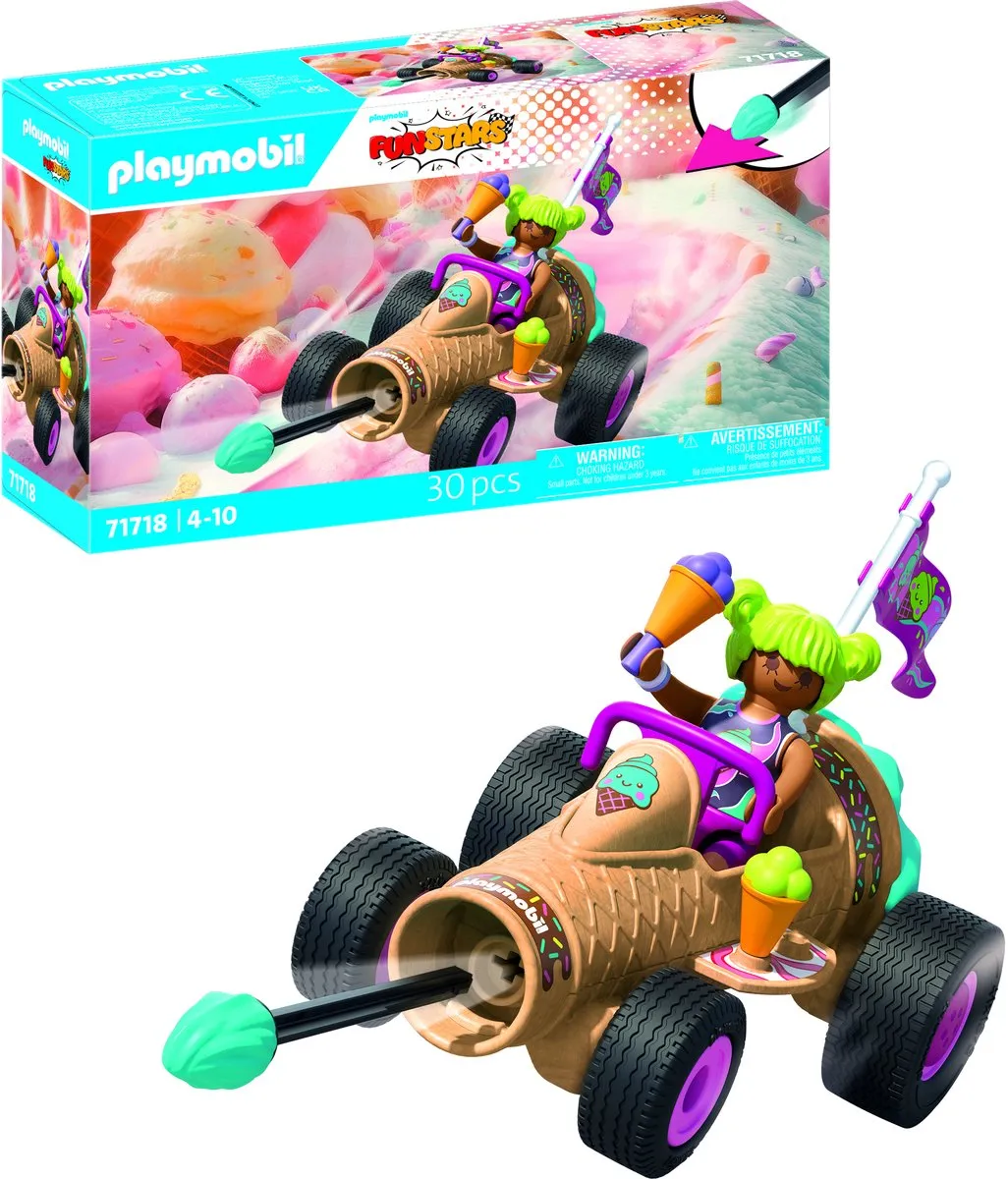 Playmobil Fun Stars Raging Ice Cream Cone 71718 Speelgoedauto